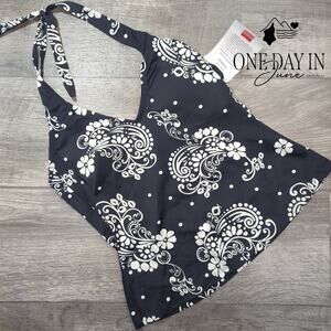St. John's Bay Halter Tankini Top Size 12